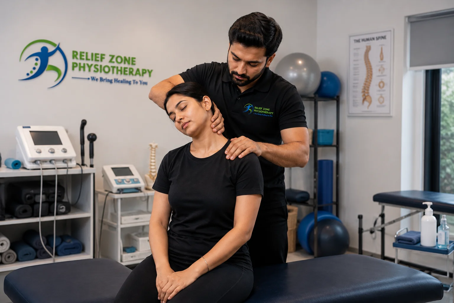 Neck pain treatment in clinic