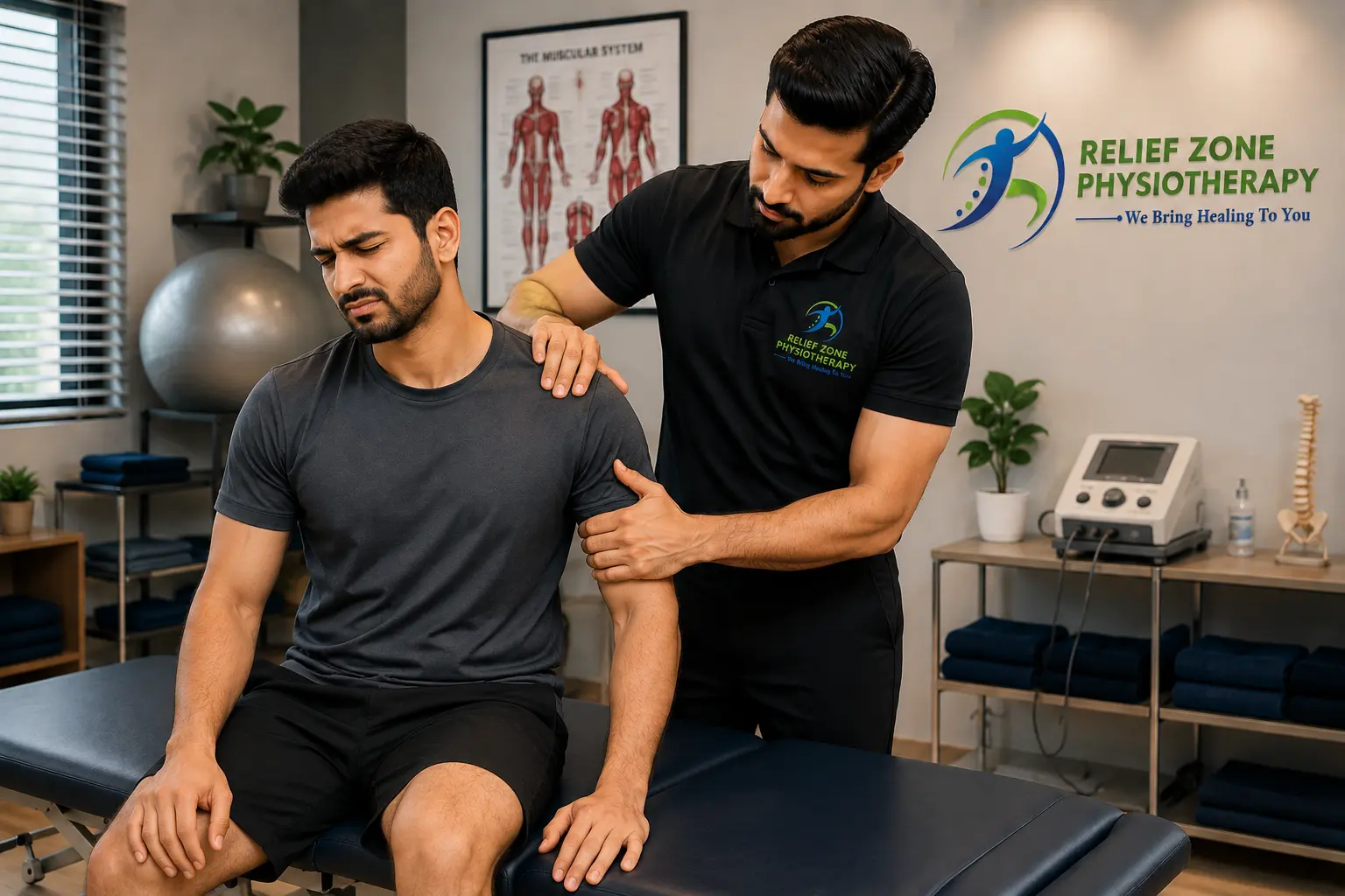Shoulder pain treatment at clinic